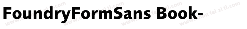 FoundryFormSans Book字体转换